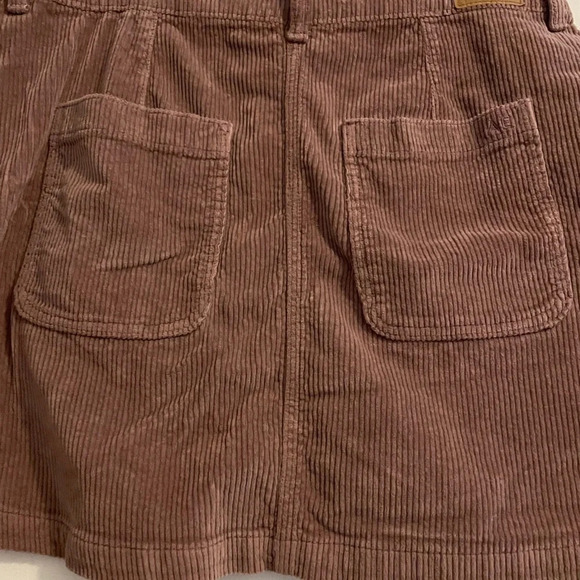 American Eagle Pink Super Stretch Super Hi Rise A line Corduroy Mini Skirt Sz 14 - Picture 8 of 12